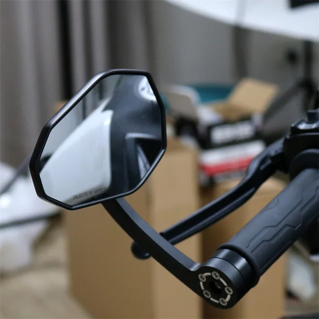 Universal Motorcycle 7/8" 22mm Handle Bar End Rearview Mirrors For 250SR 450SR 675SR 675SR-R 250 SR 450 SR 675 SR
