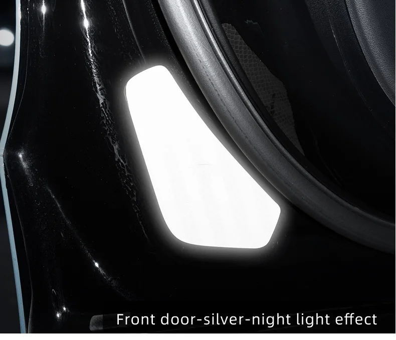 For Tesla Model Y/3 2025 2024-2018 Car door warning sticker Night reflective sti
