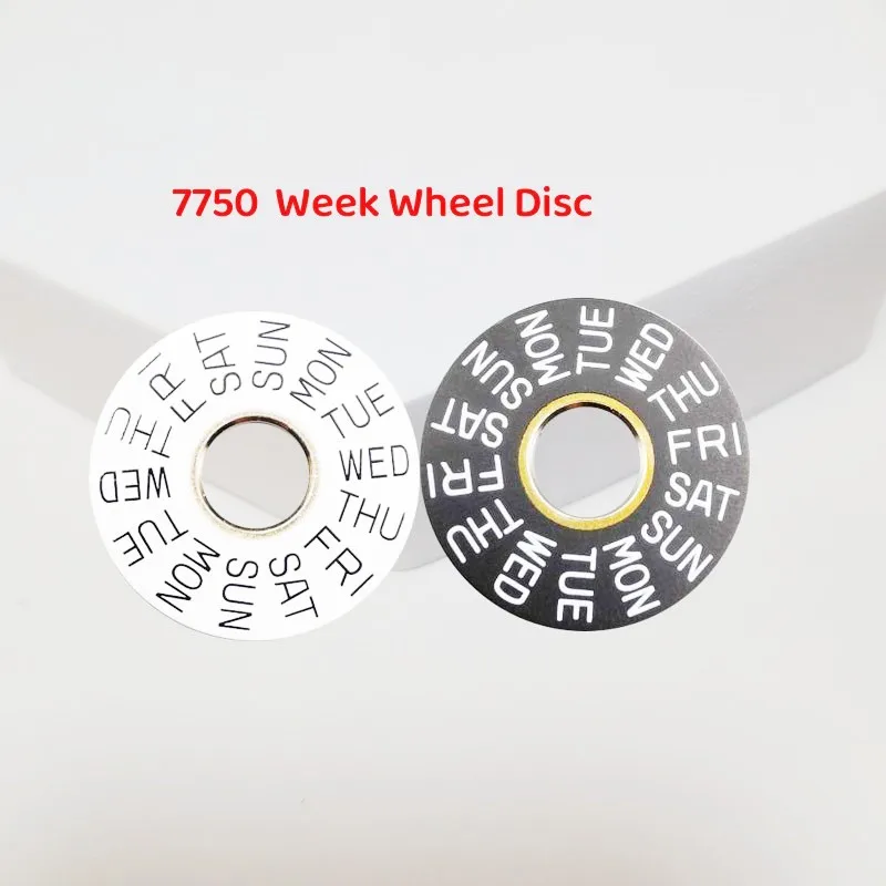 

Watch Parts 7750 Black White Vintage Day Week Wheel Disc Insert Ring Fits for 7750 Automatic Movement Accessories 107834