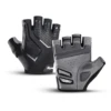 Summer Half Finger Mountain Road Bike Gloves Black Liquid Silicone Shock Absorbent Breathable Wear Resistant Exercise Bike Fitne 2