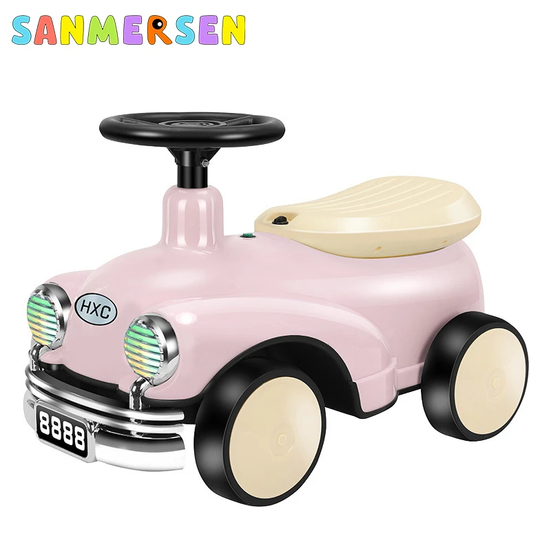 Children's Scooter 4 Wheel Baby Balance Car with Music Sliding Riding