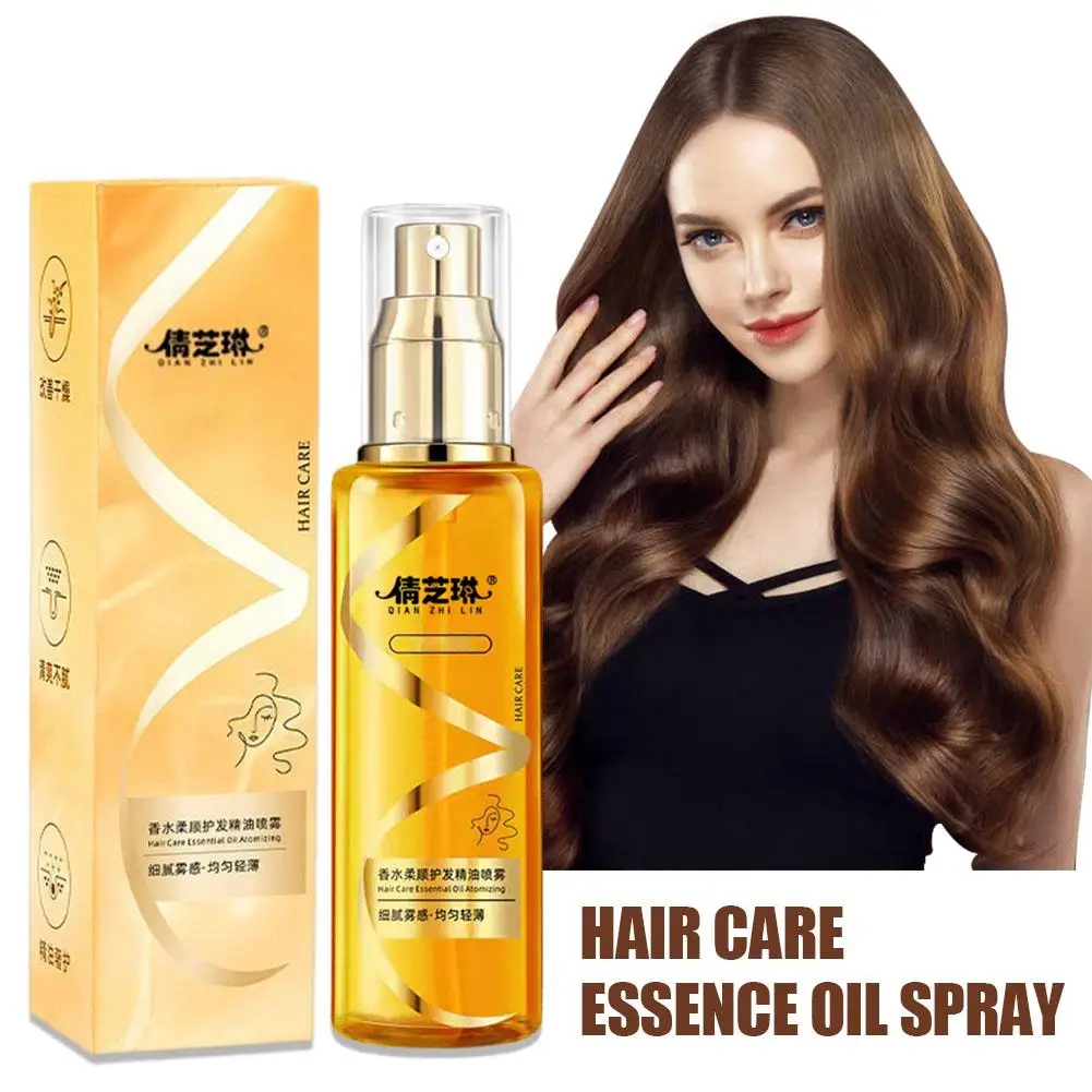 Nourishing Hair Essential Oil Anti Frizz Repair Dry Prevent Spilt Ends Smoothing Soften Keratin Straightening Hair Essence Spray