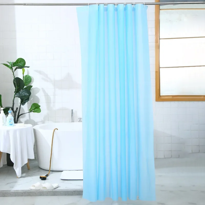180x180cm PEVA Bathroom Shower Curtain with Hooks Waterproof Thickening Bath Curtain Home Shower Accessories