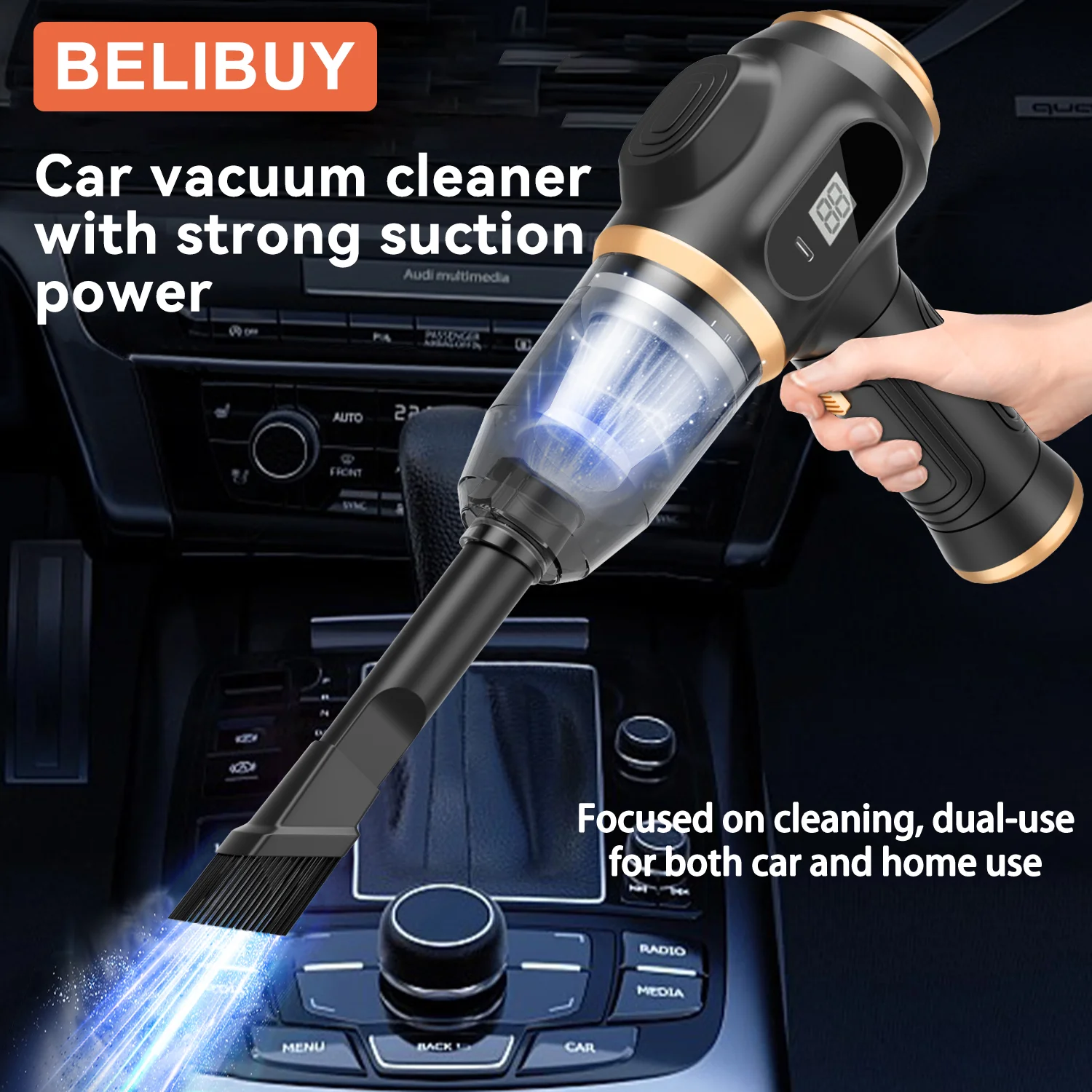 BELIBUY home appliance car vacuum cleaner high power strong suction carpet cleaner machine Portable vacuum