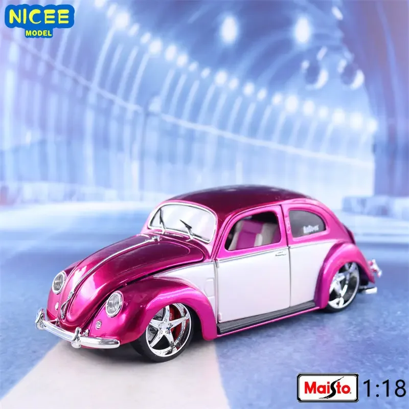 

Maisto 1:18 1951 VOLKSWAGEN Beetle Vintage car Simulation Diecast Car Metal Alloy Model Car Children's toys collection gift B871