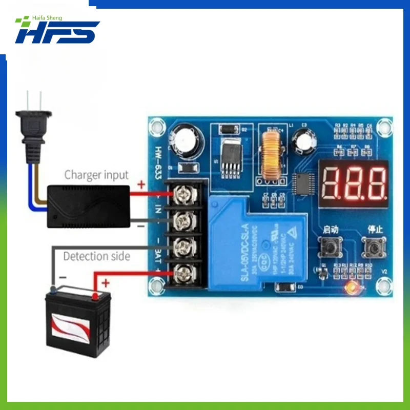 

XH-M604 Battery Charger Control Module DC 6-60V Storage Lithium Battery Charging Control Switch Protection Board