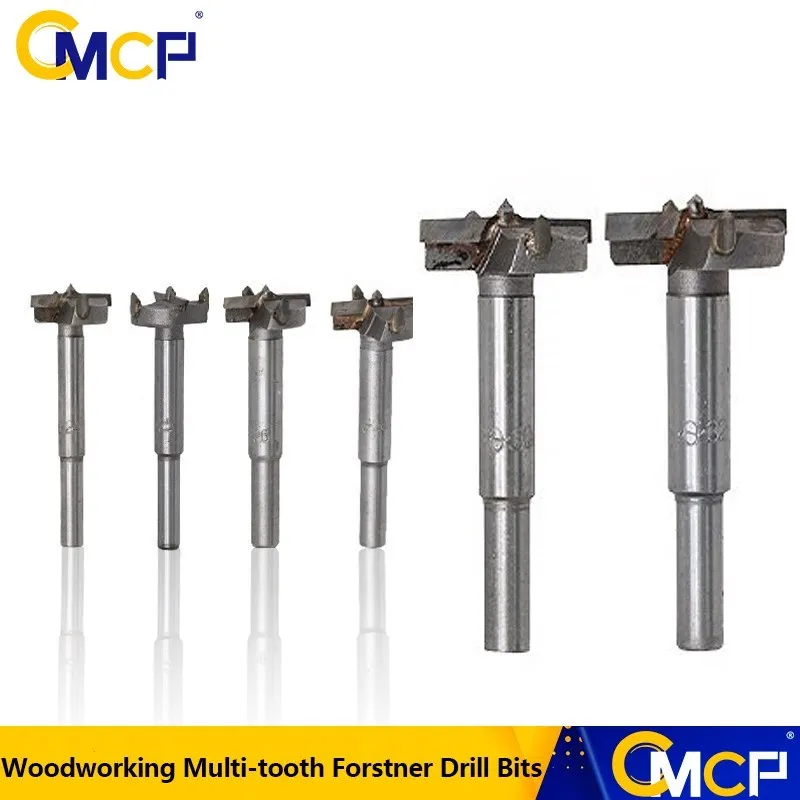 CMCP 16/18pcs Woodworking Multi-tooth Forstner Drill Bit High Carbon Steel Boring Drill Bits Self Centering Hole Saw Cutter Tool