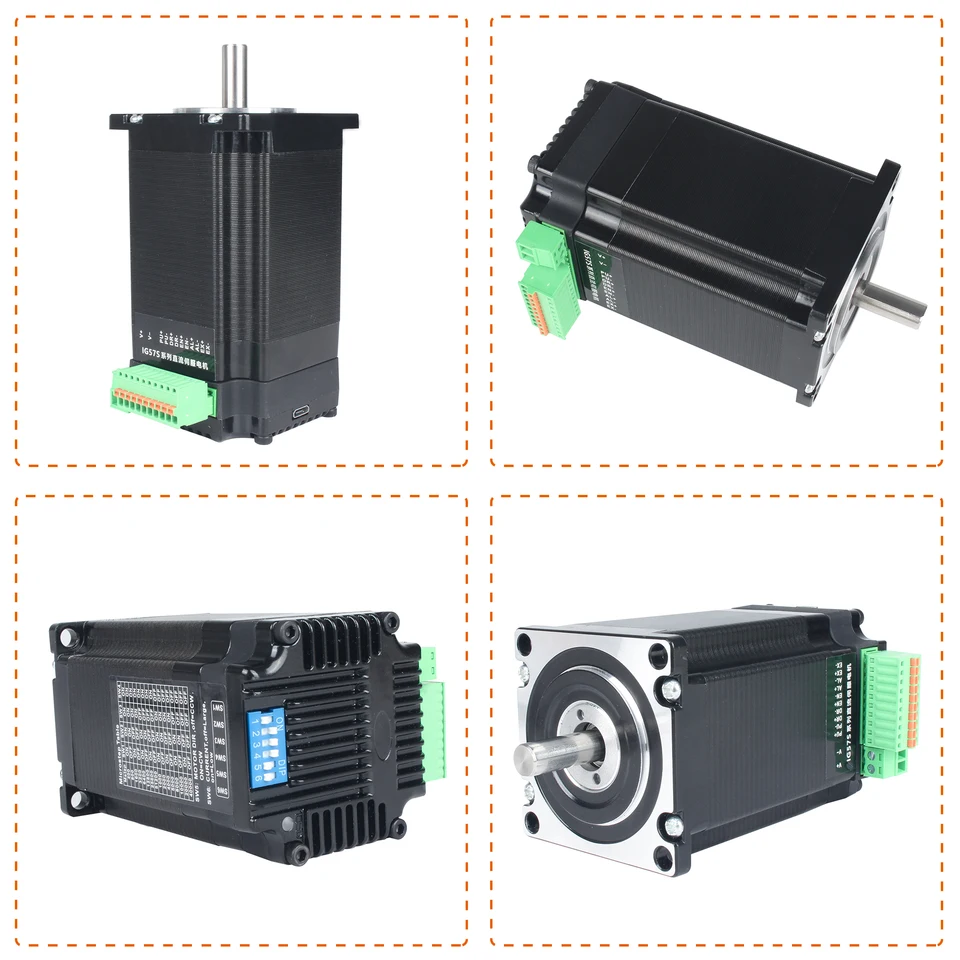 統合 Nema23 1.5N.m 2.2N.m 閉ループ ステッピング モーター 56mm 76mm