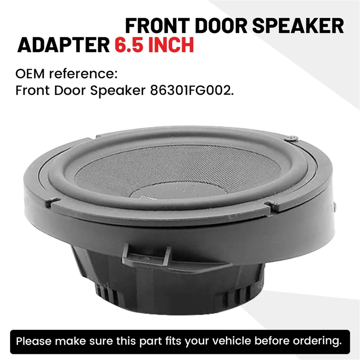 6.5 Inch Front Door Speaker Adapter For Subaru Forester Impreza Outback WRX/STI Audio