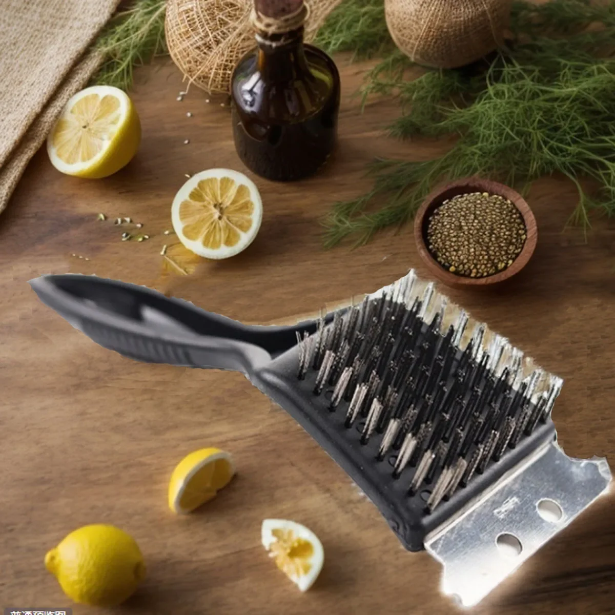 1pc-Stainless Steel Wire Grill Brush Stain Cleaning Scraper