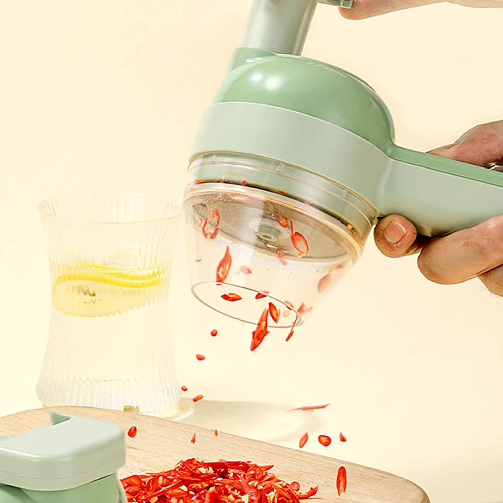 Electric Garlic Crusher Mud Artifact Cut Machine Gatling Handheld