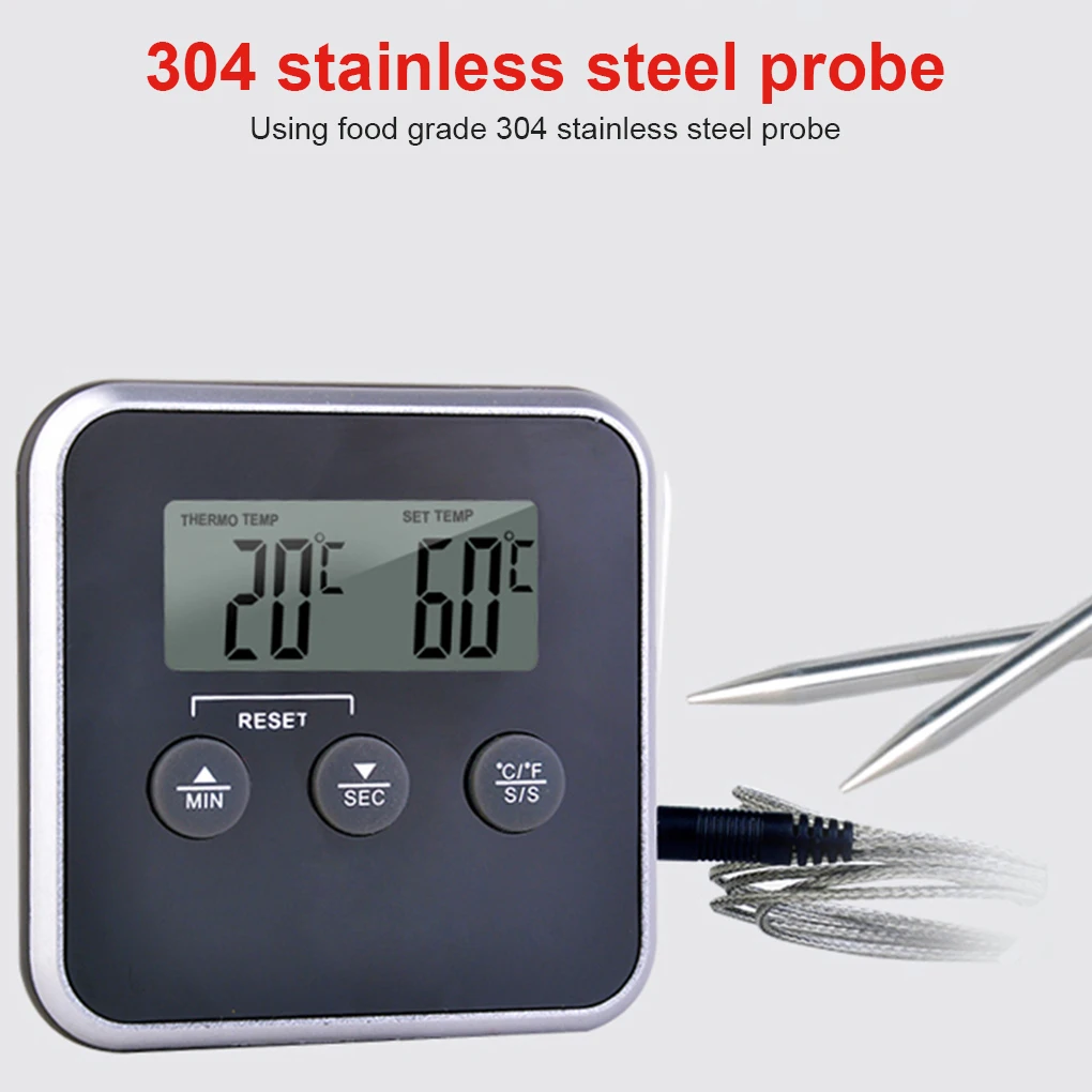 Cooking Thermometer Stainless Steel Probe Food Chicken Temperature