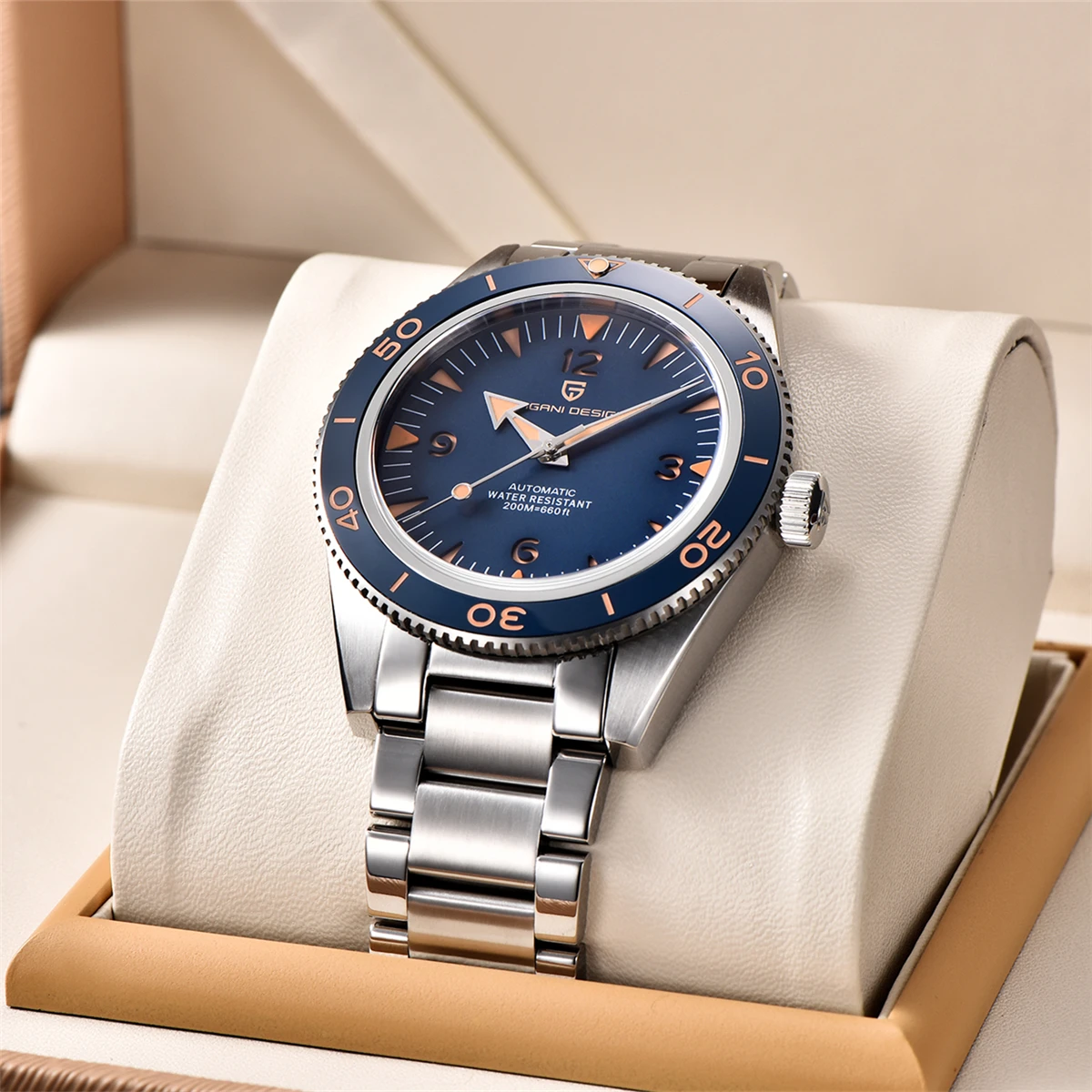 New PAGANI Design 41mm Men's Automatic Mechanical Watch Classic Retro 200m Waterproof Business Sports Watches Reloj Hombre