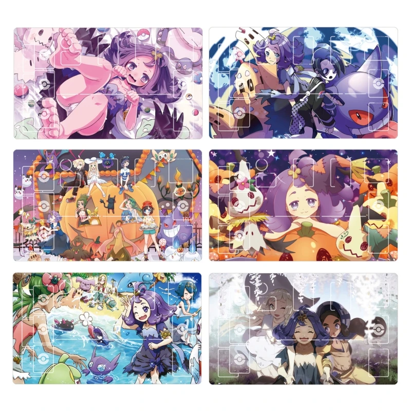 

Pokémon PTCG Acerola Animation Characters Rubber Individual Single Table Mat Battle Pad Classics Anime Collection Cards Toy