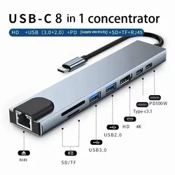 USB - C Hub 3 - in - 1 High - Speed Docking Station with 4K HDMI and Fast Charging (8 in 1)