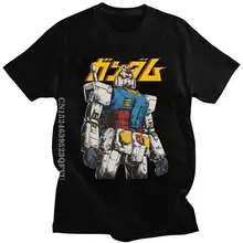 

Men's The First Gundam Tshirts Streetwear Mend Cotton Tshirt Streetwear T Shirt Japan Anime Mech Robot Manga Mecha Gunpla Tee