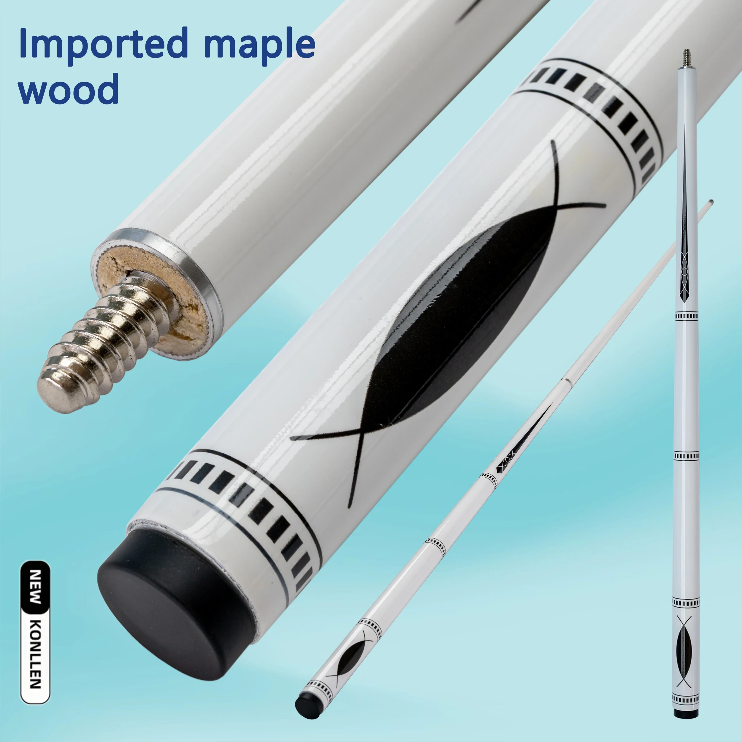 Carbon Fiber Billiard Cue with Protective Cover 9.5mm Tip Ideal for Chinese 8 Ball and American 9 Ball Players High Quality