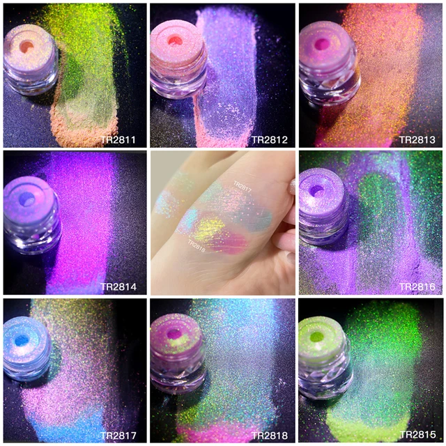 Infinite Chrome Laser Eyeshadow Chameleon Pigment Rainbow Eyeshadow Powder  Light Change Holographic Eyeshadow Pigment 0.2g - Eye Shadow - AliExpress