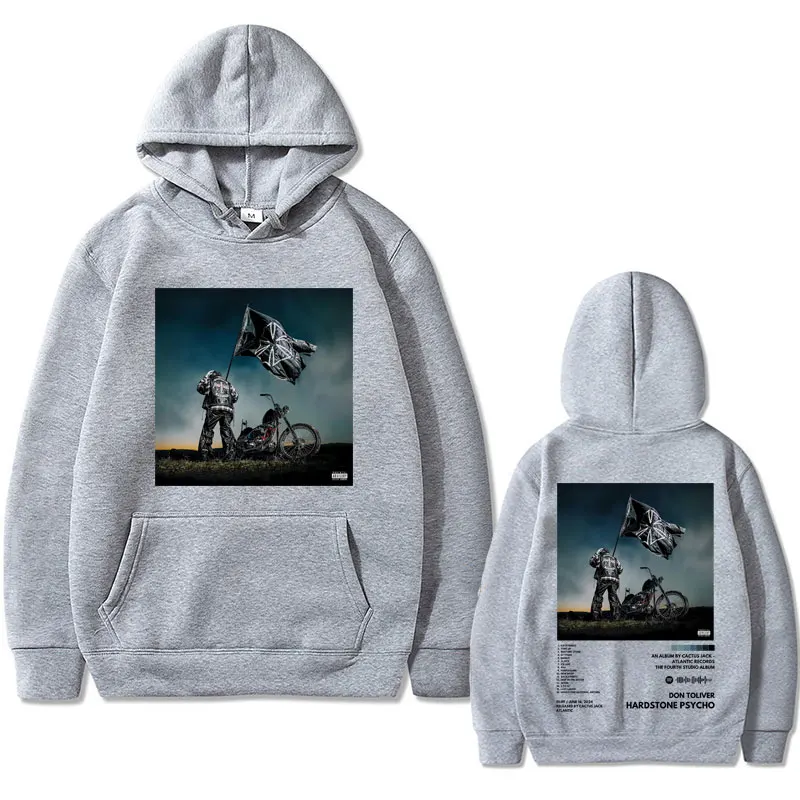 Rapper Don Toliver Hardstone Psycho Album Double Sided Graphic Hoodie Male Fashion Sweatshirt Men Women Vintage Fleece Hoodies