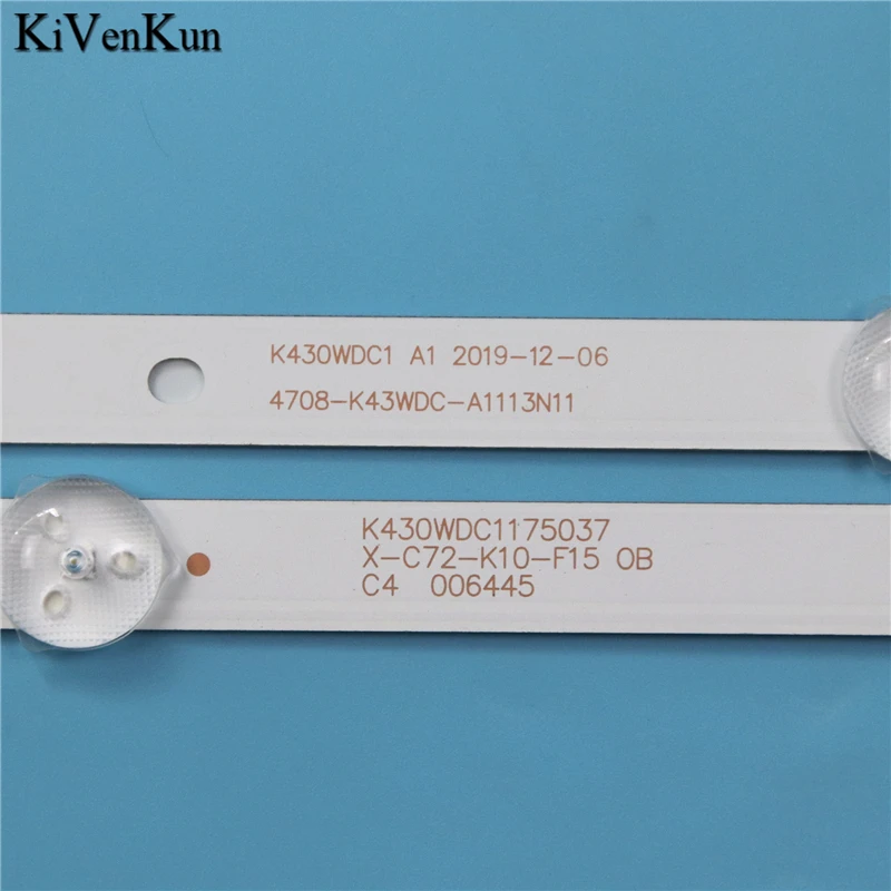 8PCS TV  ŰƮ ̵ p43fp0118a   LED Ʈ Ʈ LED   4708-K430WDC-A3113N11  K430WDC1 A3