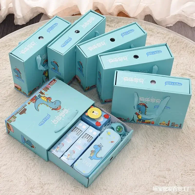 Kindergarten gifts wholesale small gifts stationery set primary school children's prizes learning supplies blind box gift set