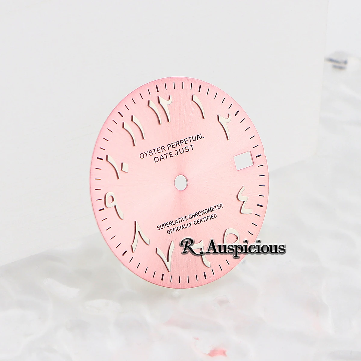 28.5mm Black and White Arabic Math Dial for Watch Repair and Replacement