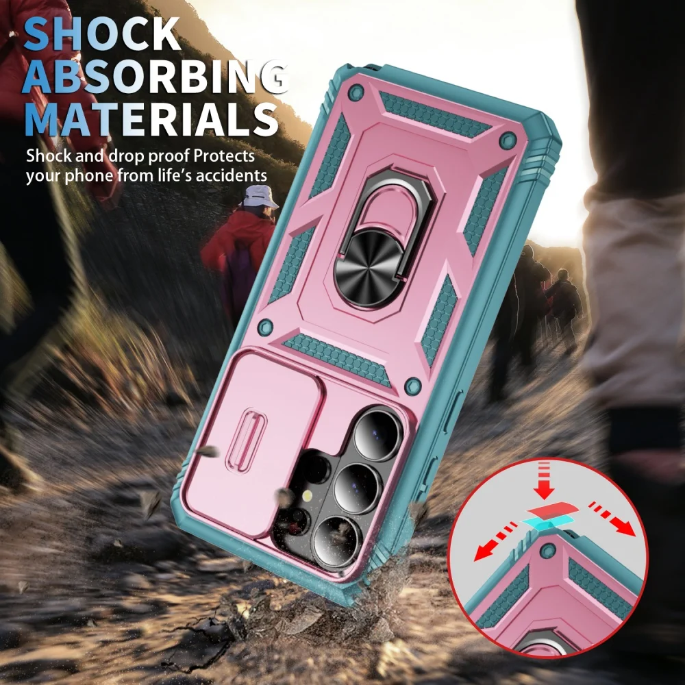 Durable Armor Lens Protection Case with Magnetic Holder Compatibility