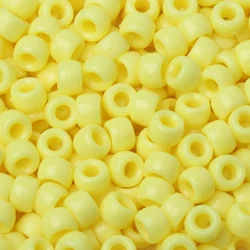 Set of 100 Luminous Acrylic Pony Beads - Large Hole Spacer Beads for DIY Crafts, Jewelry, Bracelets, and Hair Accessories (None Luminous 20)