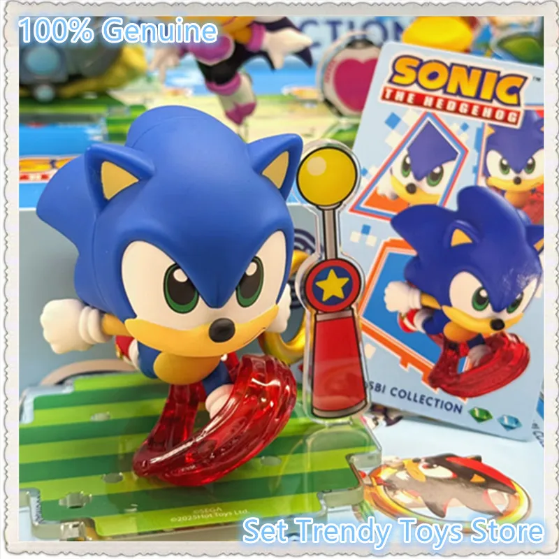 Em estoque original hottoys cosbi sega figura de ação sonic