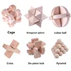 3D Jigsaw Puzzle Toy Lu Ban Kong Ming Lock Adult Social Game Brain Teaser Improving Memory Children's Educational Toys 6