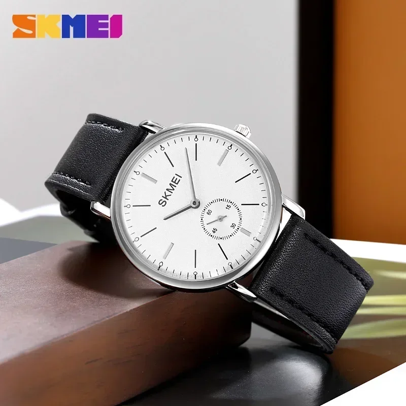 SKMEI 2308 Luxury Waterproof Quartz Watch for Men Chronograph Shockproof Sports Mens Wristwatches Clock Relogio Masculino