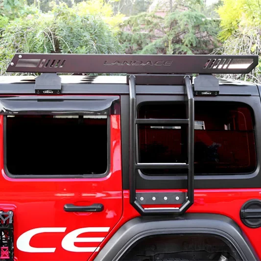 

Новый дизайн, Аксессуары Jeep Wrangler JL JK, багажник на крышу с лестницами, корзина на крыше с лестницами