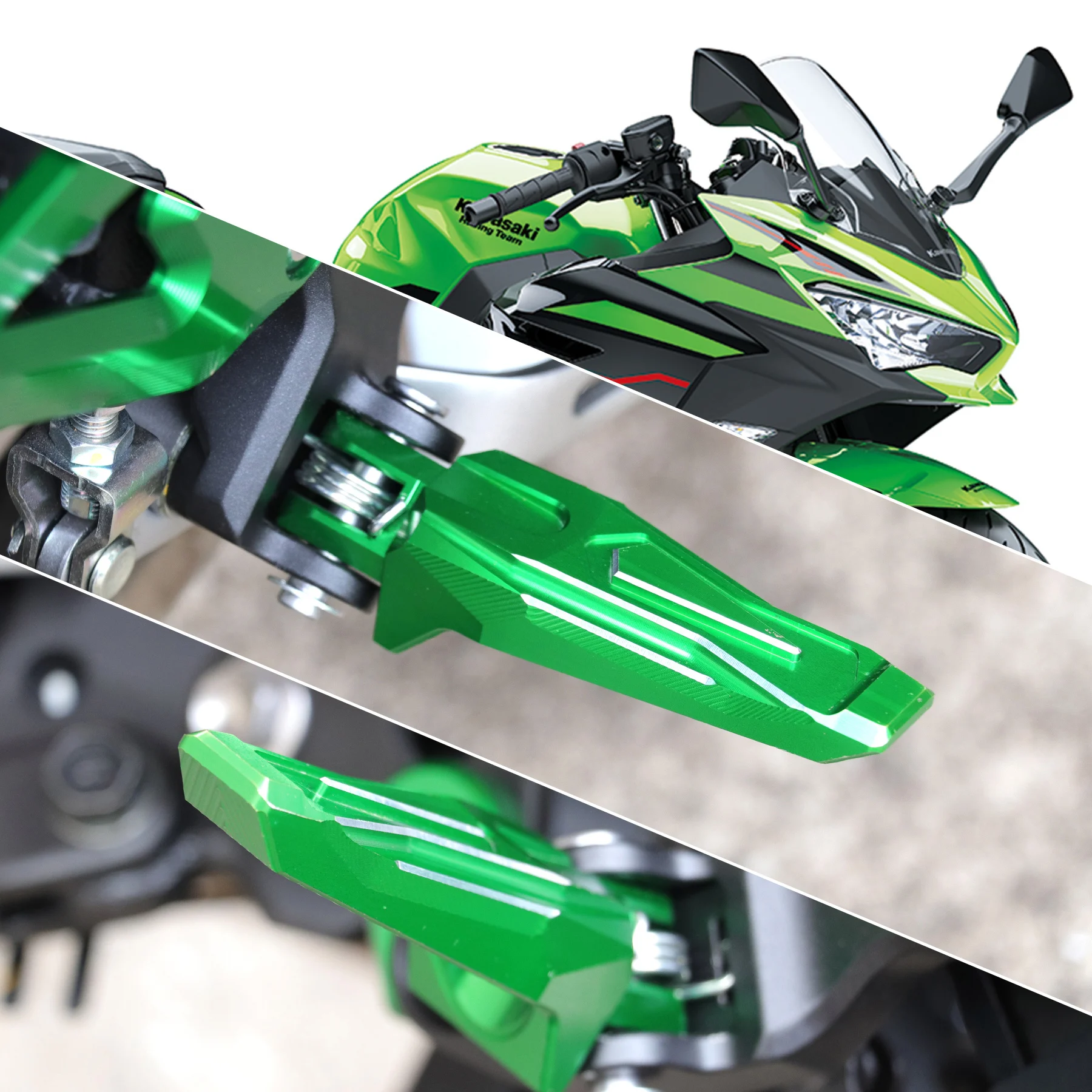 

Front Footrest Foot Pegs For KAWASAKI Z400 NINJA 400 Motorcycle Accessories Rider Foot Pedal Bike