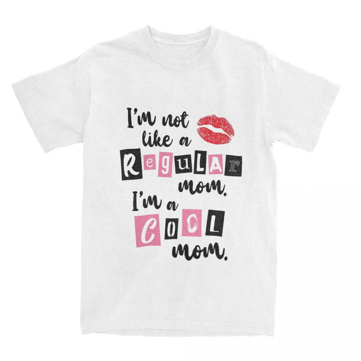 

Футболка I Am Not Like A Regular Mom, футболка для пары I am Mom Y2K, забавные хлопковые футболки, летняя футболка с круглым вырезом, топы большого размера