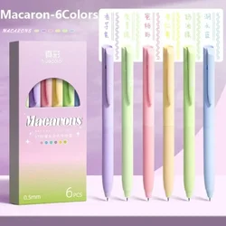 Vibrant 6 - Color Gel Pen Set - Smooth Writing Ballpoint Pens for School & Office Supplies (Macaron - Pen Set)