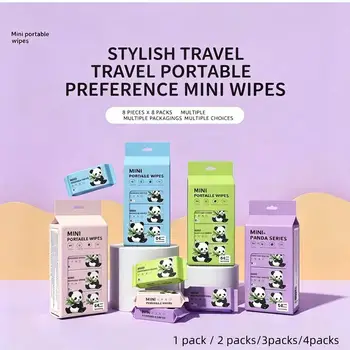 Salviette Umidificate Portatili Senza Alcool Multiuso per Pulizia Viso, Viaggi, Animali Domestici, Casa, Scrivania, Fornelli