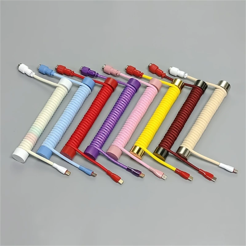 

Органайзер для намотки кабеля для спирального кабеля клавиатуры, весовой стержень, катушка, съемная металлическая катушка для