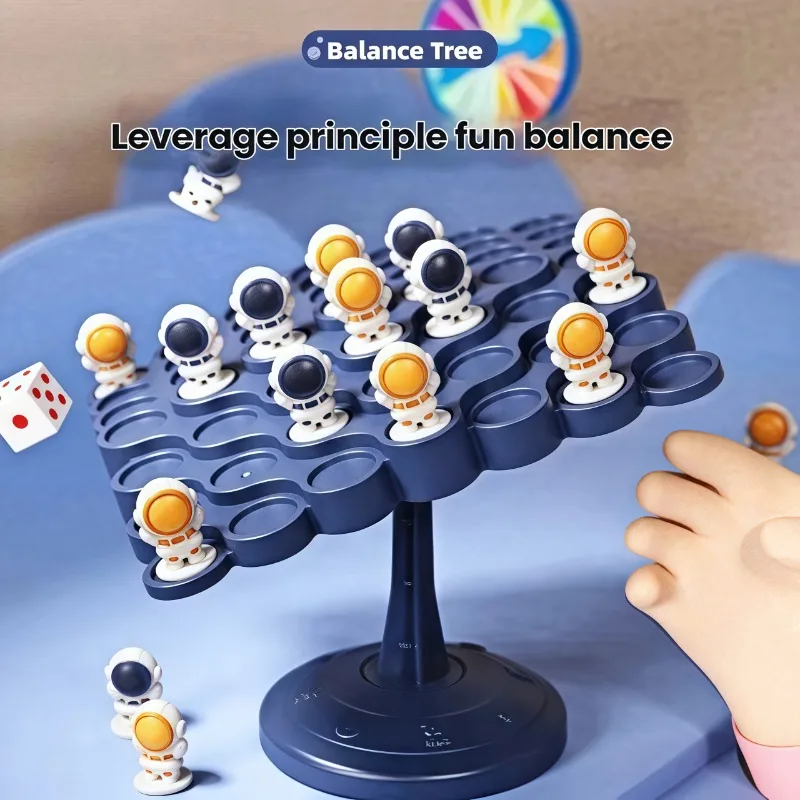 Astronaut Balance Tree Board Game Enhances Reaction & Critical Thinking Skills, Ideal for Family Gatherings & Parties Board Game