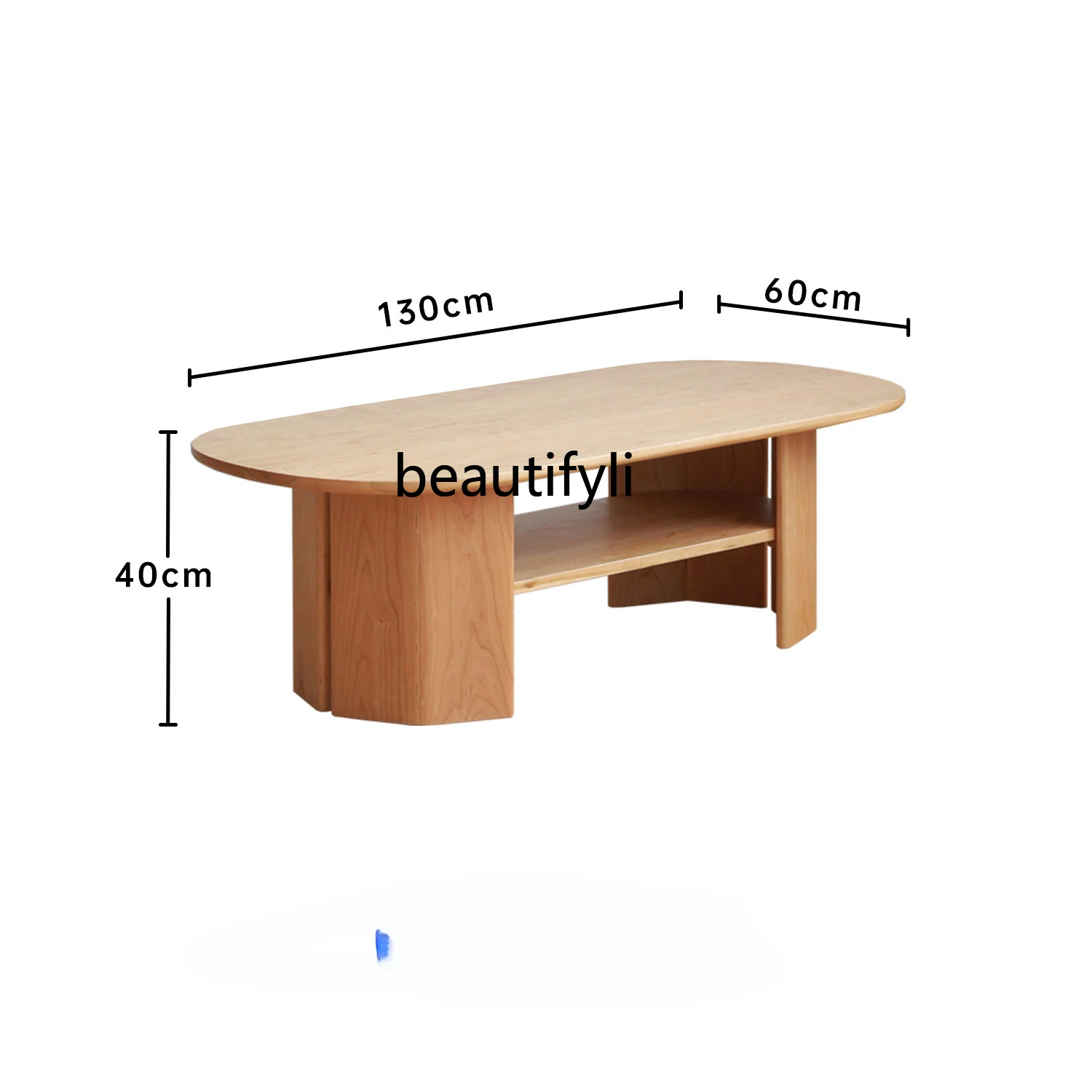 

Coffee Table Solid Wood Nordic Style Household Minimalist Modern Small Apartment Living Room Table