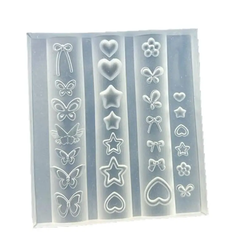 Z. Bowknot 나비 꽃 3D 실리콘 네일 몰드 중국 스타일 릴리프 매니큐어 템플릿 디자인 도구 DIY 네일 아트 장식