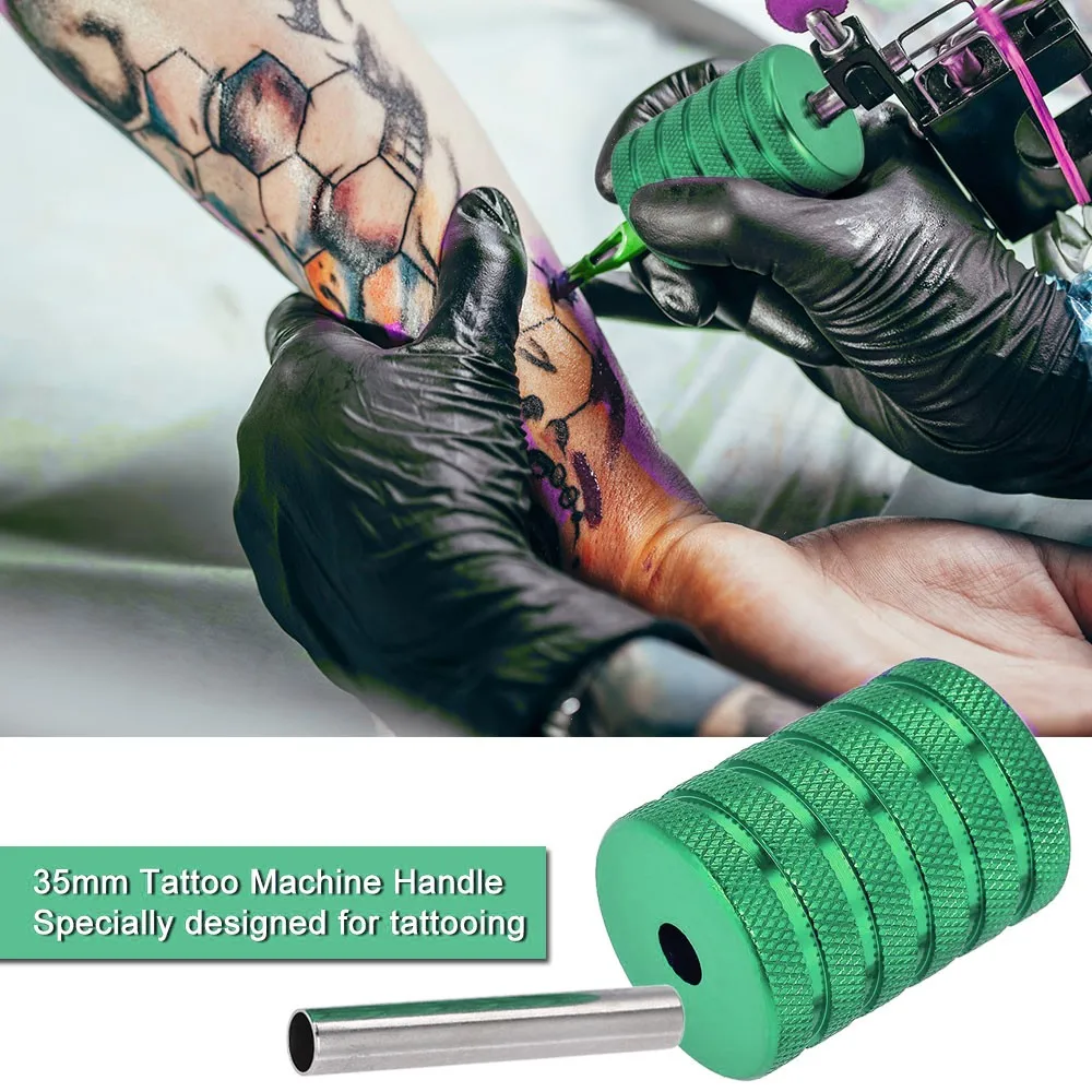35mm Aluminum Tattoo Machine Handle Grip Tube Adjustable For Cartridge Tattoo Needle Rotary Coil Tattoo Machine Gun Handle Grip