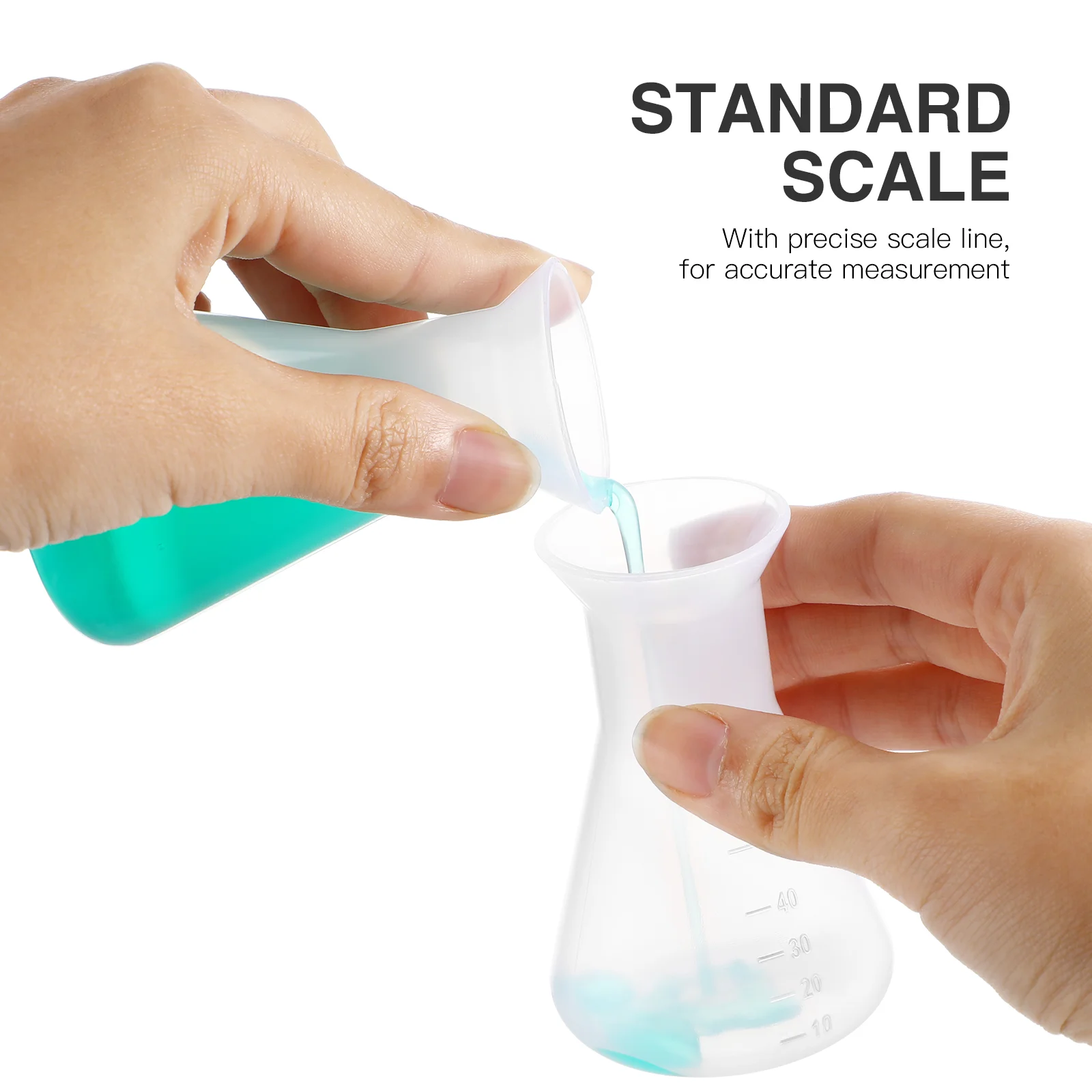 Plastic Erlenmeyer Flask Laboratory Cone Bottle Measuring Bottles Tools for Experiment Conical lab glass supplies lab volumetric flask lab reagent bottle lab collecting bottle