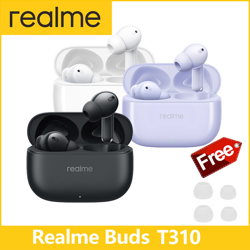 Original realme Buds T310 Earbuds Wireless Bluetooth 5.4 Noise Cancellation 40H Battery Earphone T300 Upgrade for Most Phone