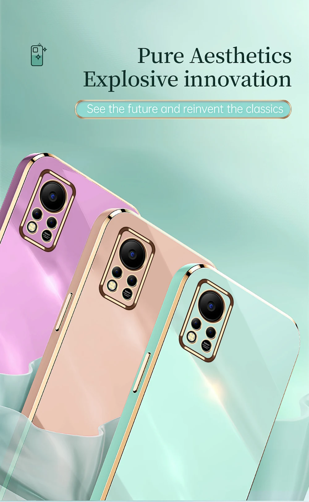 Custodia con texture placcata per Infinix Hot 11s NFC cover case per Infinix Hot 11 2021 10 Play Zero X NEO Phone Case Coque Cap_voghion.com