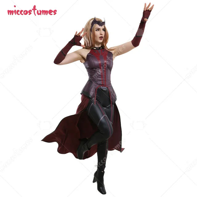 Women s Wanda Scarlet Witch Sleeveless Coat Cosplay Costume Outfit: A Sophisticated and Stylish Choice