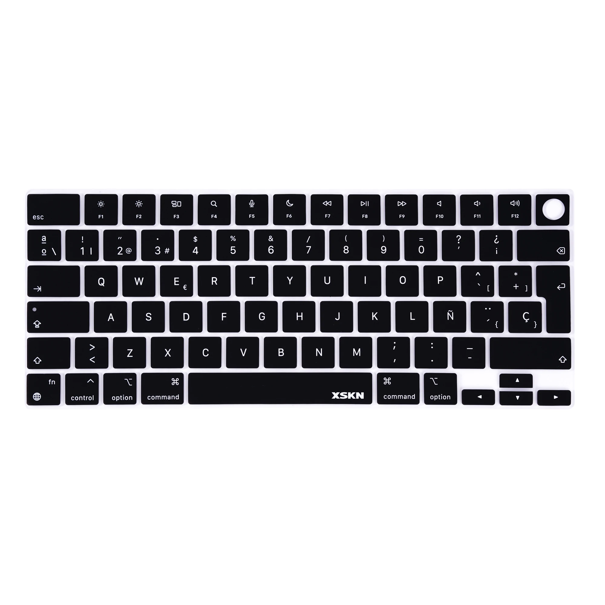 

XSKN Spanish Silicone Keyboard Cover for Macbook Pro 14.2 A2442 A2779 A2918 A2992 Pro 16.2 A2485 A2780 A2991 M1 M2 M3 Pro/MaX