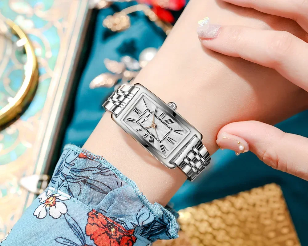 Luxury Casual Fashion Women Quartz Watch Stainless Steel Strap Wristwatch Relojes Para Mujer Ladies Dropshipping