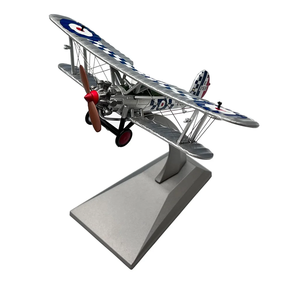 1:72 Scala Wwi British Royal Air Force Bristol Bulldog Biplane Elica Fighter Diecast Metal Airplane Airplane Model Toy
