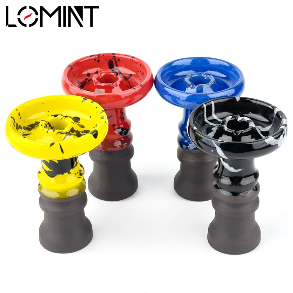 Hookah Holder Hookah Accessories LOMINT Camouflage Style Ceramic Hookah Bowls Tobacco Holder Shisha Accessories LM-B139