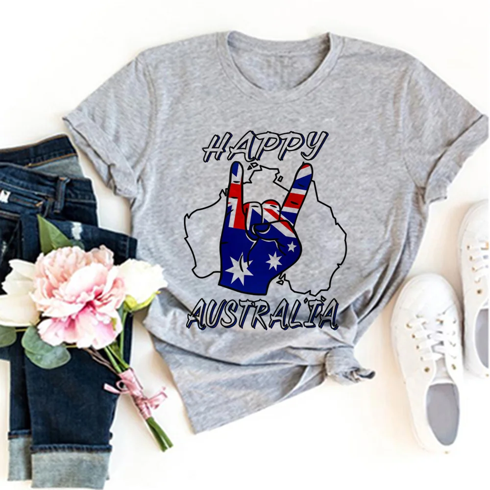 

australia Tee women streetwear anime funny t-shirts girl anime streetwear clothing